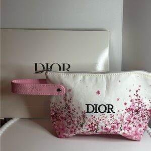 MISS DIOR Spring Floral Wristlet Pouch-  GWP Dior Parfums NIB RARE